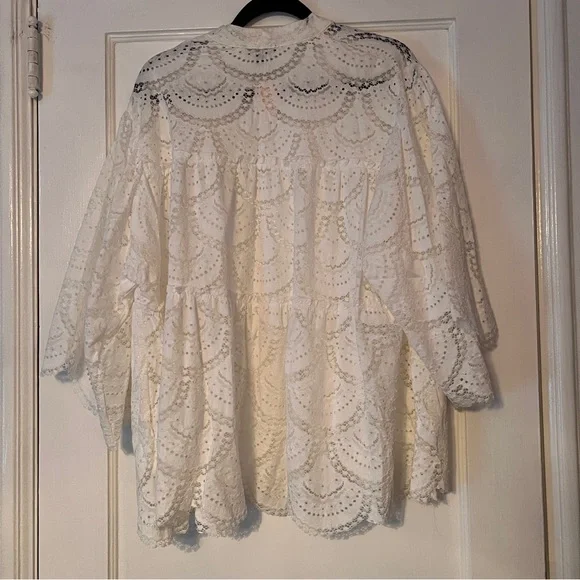 Open Front Crochet Lace Cardigan - Picture 5 of 5